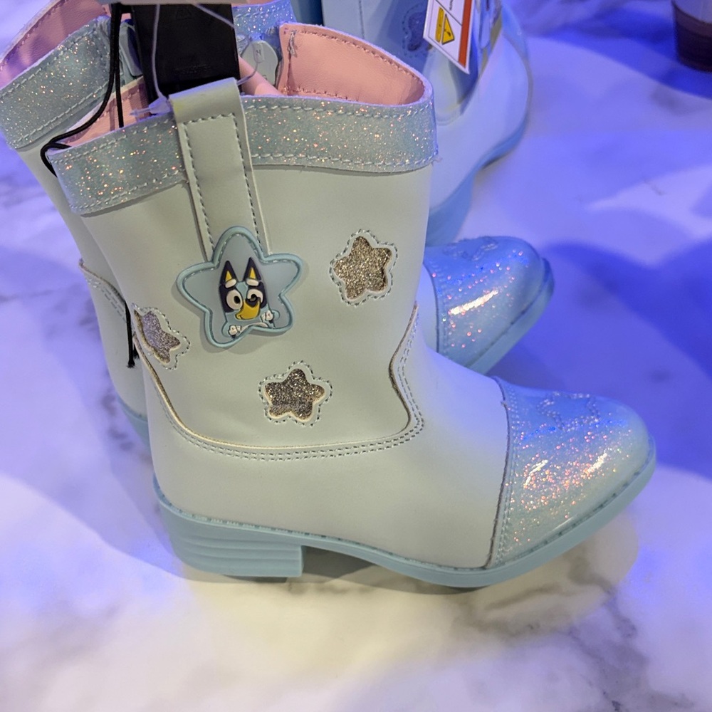 Bluey Kids Glitter Boots